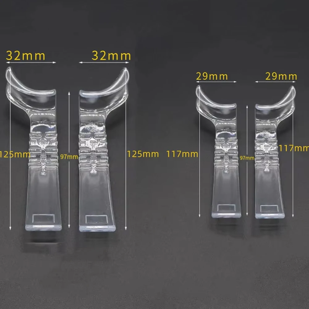 

50pcs Plastic Dental Half-Lip Retractor Lip Cheek Retractor Left and Right Mouth Opener Intraoral Supporting Device