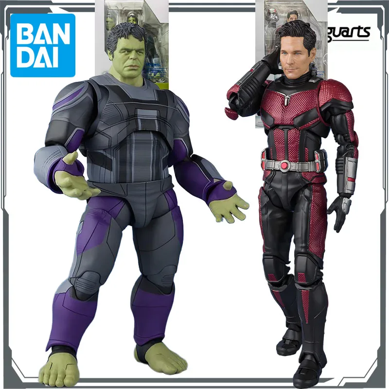 

BANDAI Original S.H.Figuarts Hulk & Ant-Man Anime Action Figures Toys for Boys Christmas Gift Collectible Model Ornaments