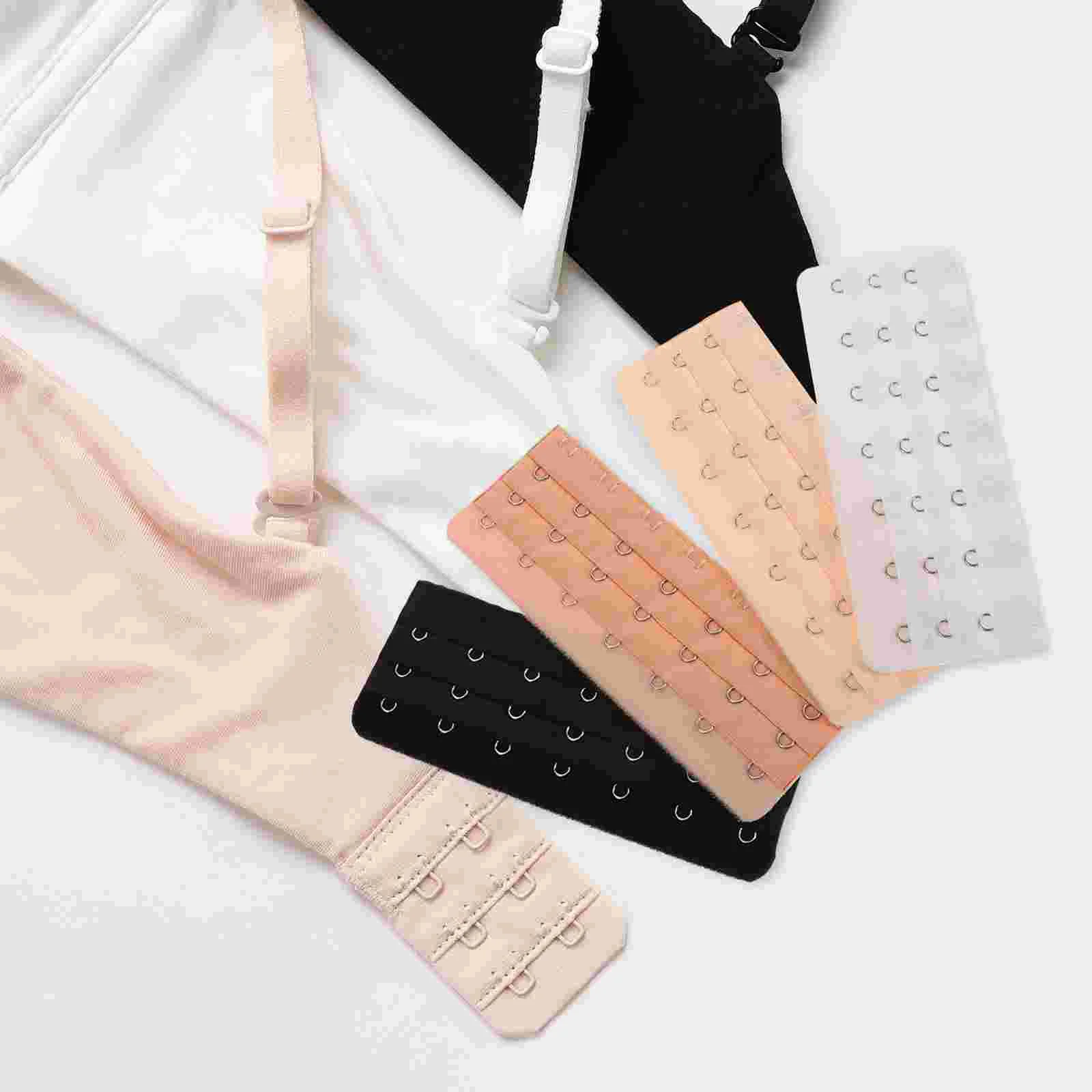 4 Pcs Shapewear Bra Extenders Shirt 7 Hook Plus Size Hooks Extensions Keychains Corset Women Strap