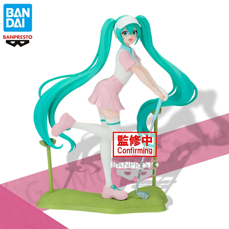 在庫ありバンダイ本物のアニメ初音ミクホリデーメモリーズゴルフミクアクションフィギュアグッズ模型玩具像装飾品ギフト