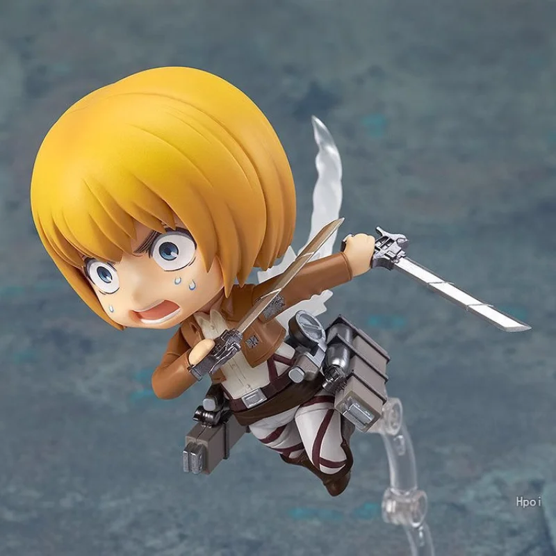 الهجوم على العمالقة # 435 أرمين أرلرت أنيمي فتاة الشكل ليفي أكرمان عمل الشكل Shingeki No Kyojin تمثال نموذج ألعاب الدمى هدية