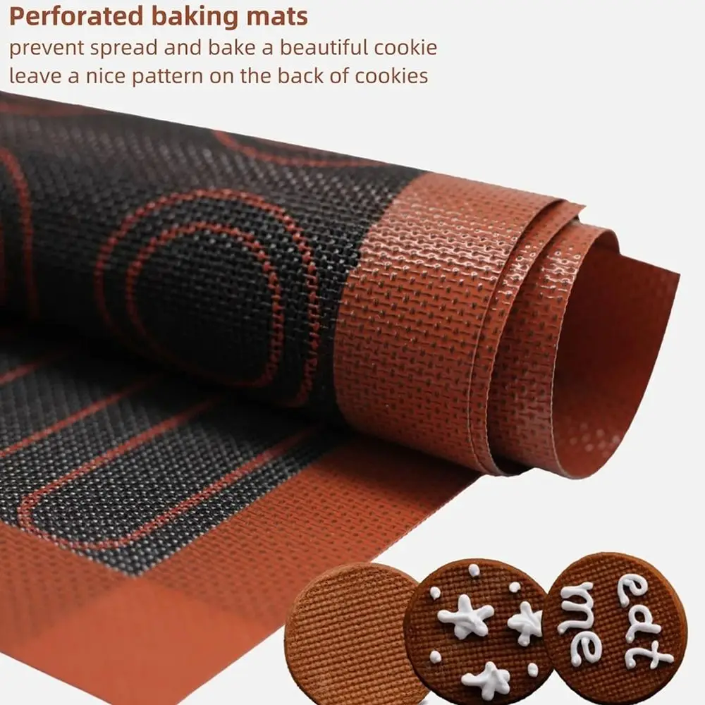 

1Pcs New with Button Silicone Baking Mat Non-stick Heat Resistant Oven Liner Reusable Leak Proof Pastry Mat Baking Supplies
