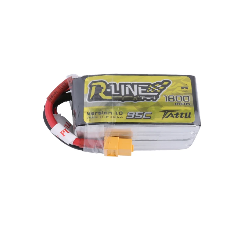 TATTU-R leitung 1,0 95c 1800mah 14,8 V Lipo batterie für RC Hubschrauber Quadcopter fpv Renn drohnen Teile 4s wiederauf ladbare Batterie