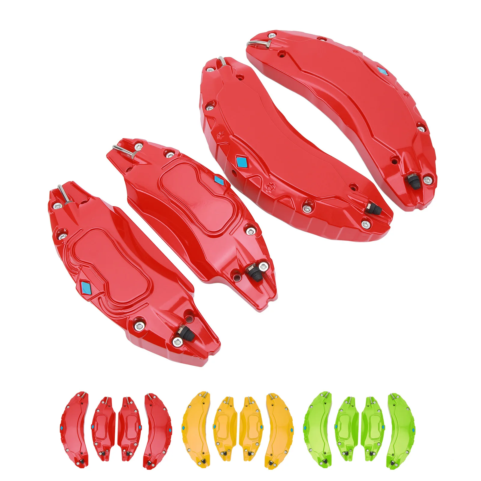 4PCS Car Caliper Cover Aluminium Alloy Disc Brake Caliper Guard Replacement For Tesla Model 3 18in 19 in Wheels Hub