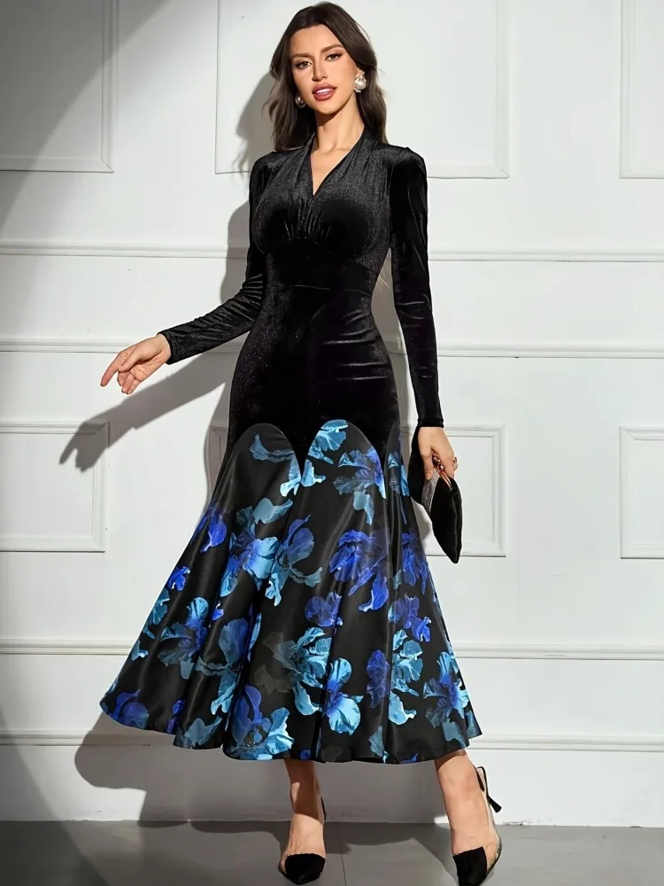 

Elegant African Dresses For Women Dashiki Autumn Winter Long Maxi Dress Ladies Traditional African Clothing Fairy Dreaes