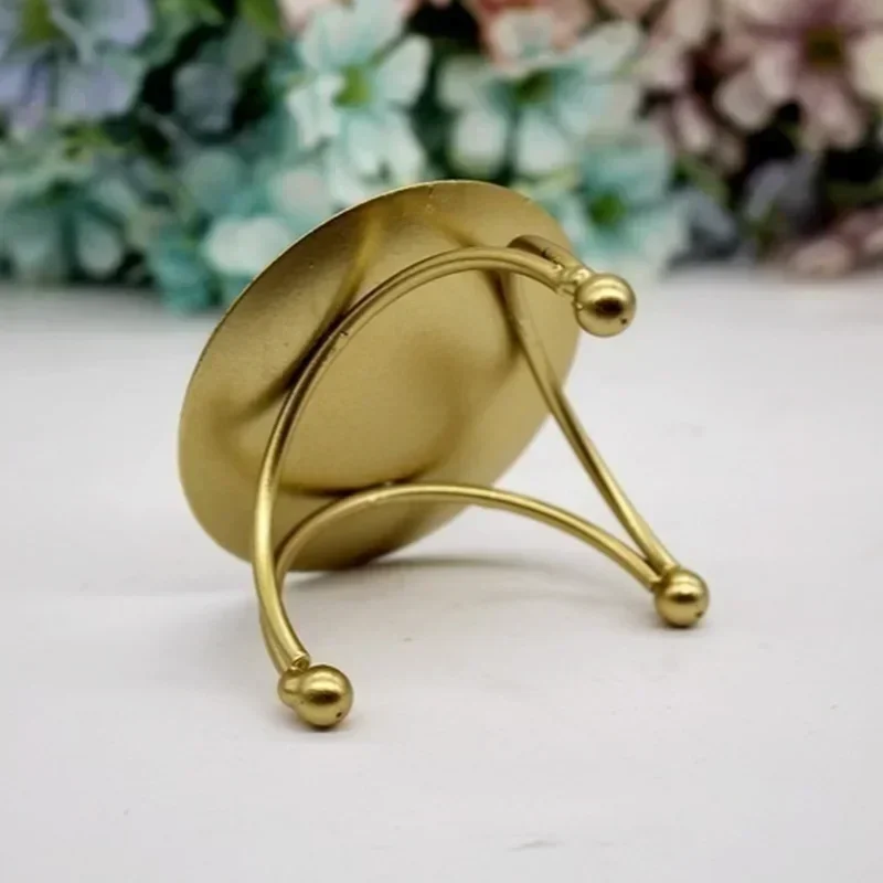 New Candlestick Candle Holder Iron Crafts Desktop Ornaments Christmas Decoration Home Living Room Does Not Contain Candles