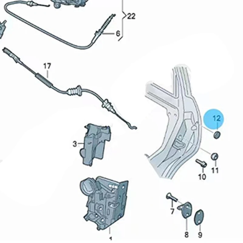 Enchufe 5TA837491 para VW Audi 5TA 837 491