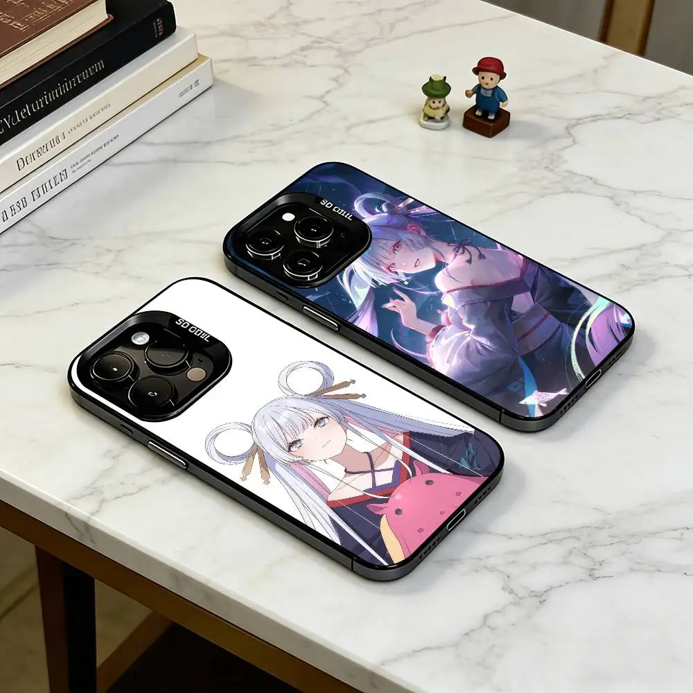 C-Cosmic Princess Kaguya Anime Phone Case For iPhone 17,16,15,14,13,12,11 Plus,Pro Max,XS,Colorful Silver Black Cover