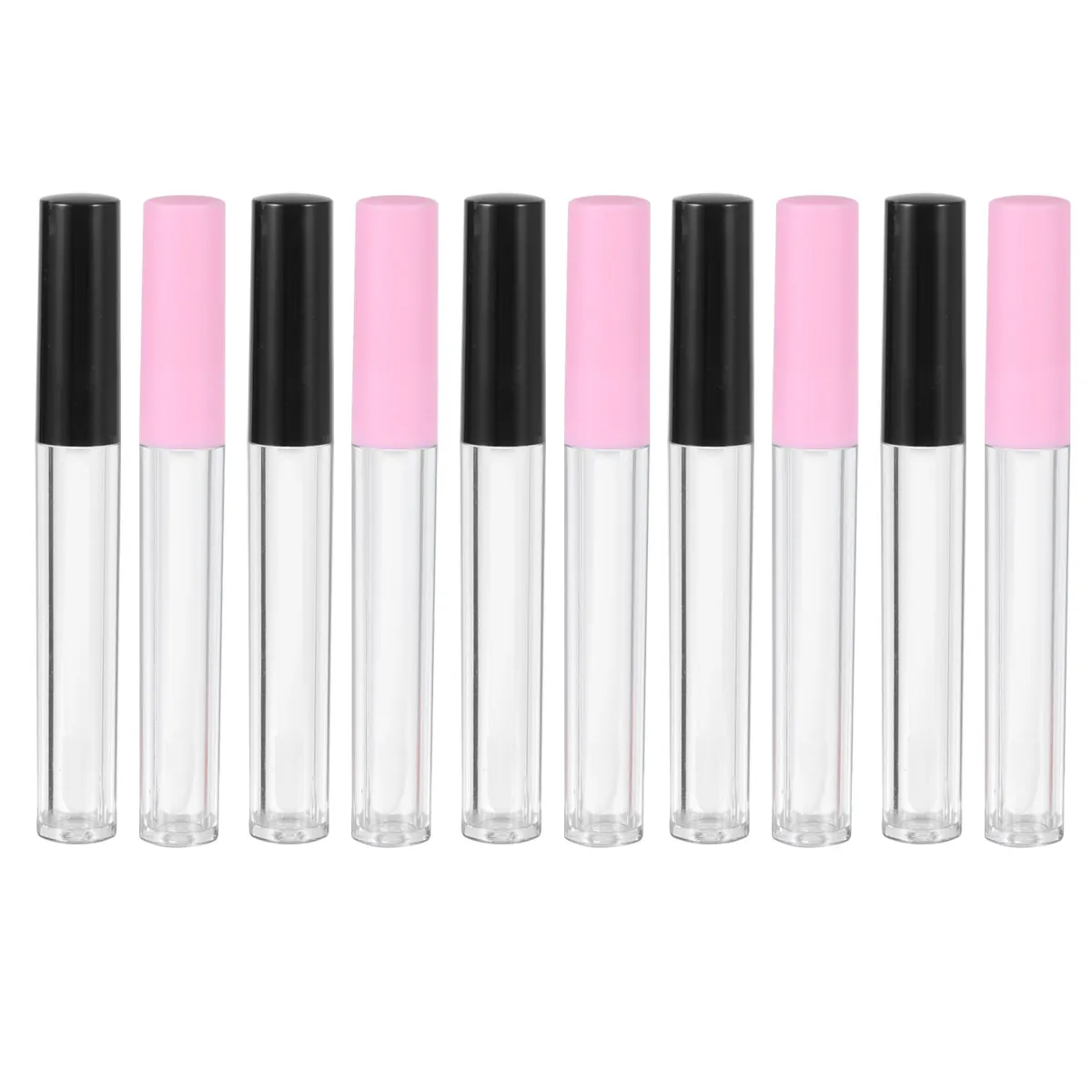 20Pcs Empty Lip Tubes for Subpackaging Lip Glaze Gloss Oil Dye Liquid Lightweight Portable Fashion Bottles with Clear