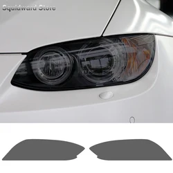 2 Pcs M Performance Car Headlight Protective Film Front Light Transparent Smoked Black TPU Sticker For BMW M3 E90 E92 E93 F80