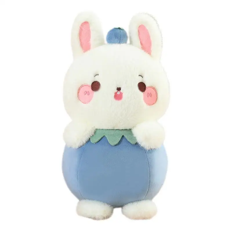 Bunny Plush Doll Soft Plush Toy Rabbit Cute Stuffed Animal Huggable Stand Room Decor Cuddly Throw Pillow For Kids