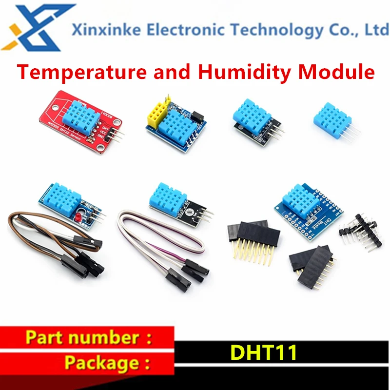 

10PCS DHT11 Temperature and Humidity Module Mini Digital Sensor Modules With Dupont Wire