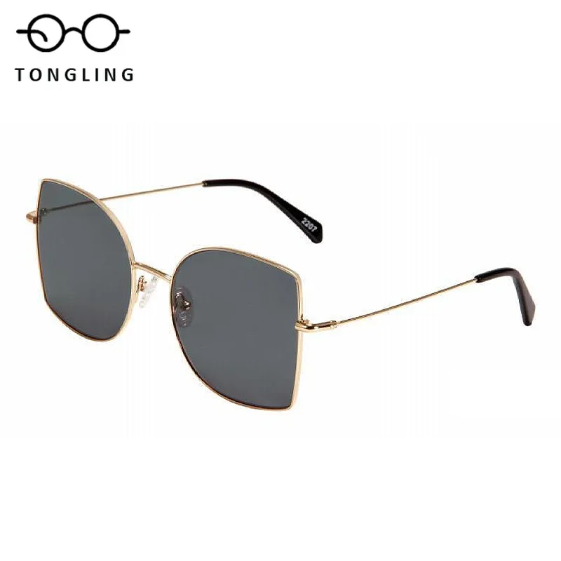 

Лучшие модные трендовые мужские персонализированные солнцезащитные очки из сплава в большой оправе для женщин, квадратные солнцезащитные очки для похудения с защитой от ультрафиолета