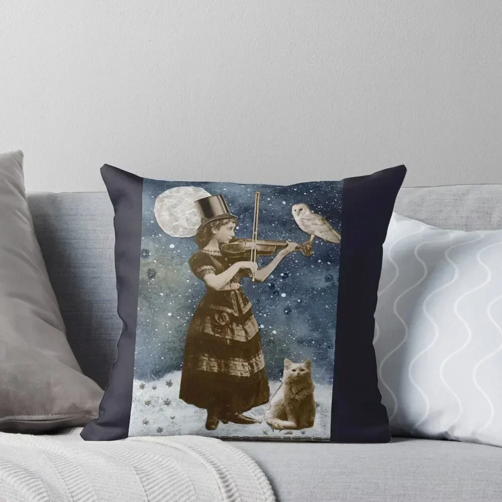 Snowfall Serenade Throw Pillow Christmas Pillows Sofa Cushions Decorative Cushions Pillowcase pillow