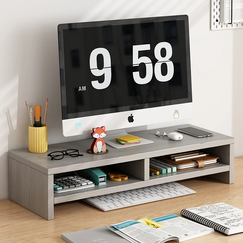 Computer monitor heightening rack desktop dormitory desktop storage bracket
