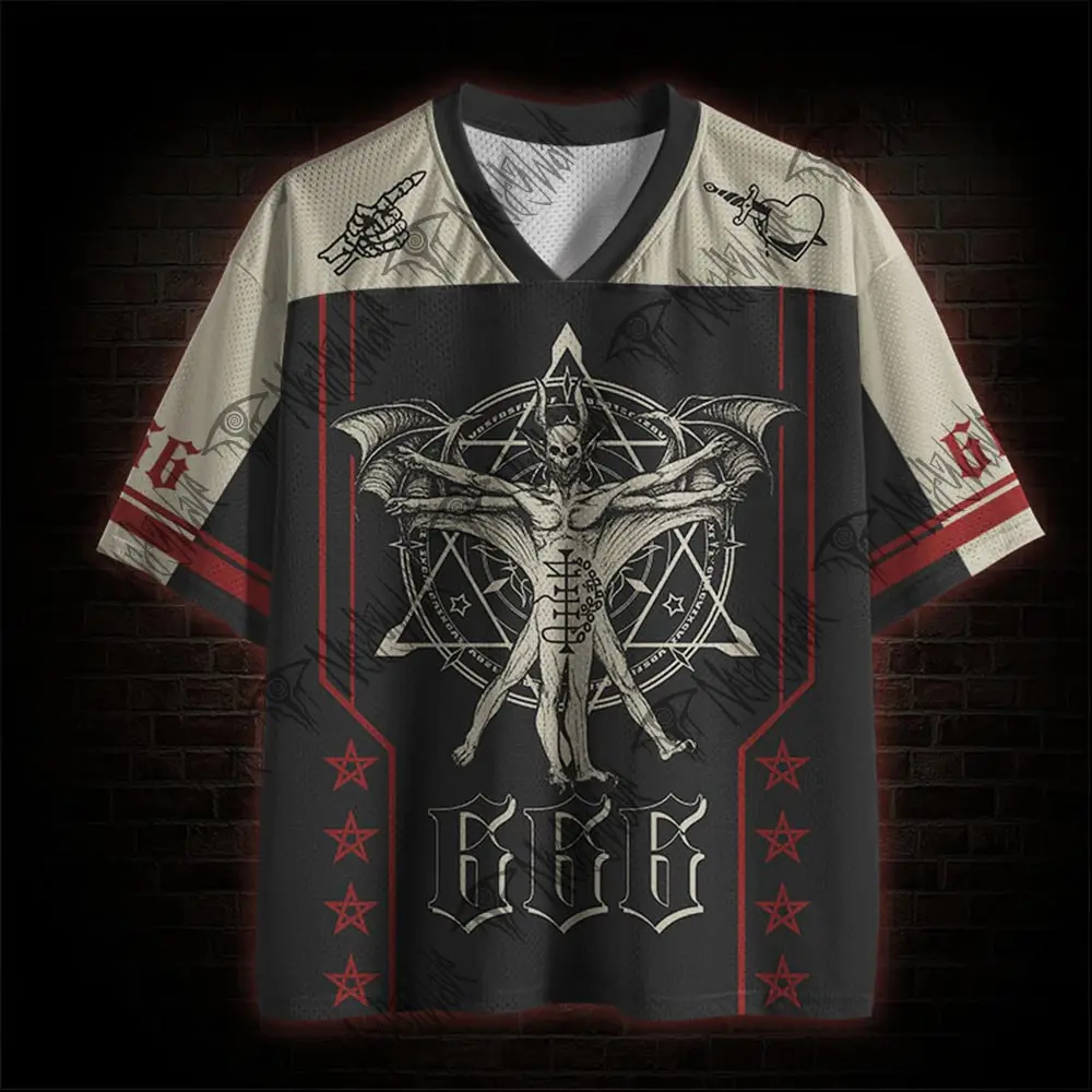 2026 Neue Film-Sportmode Kurzarm-V-Ausschnitt Streetwear für Erwachsene und Kinder Gothic-Stil Horror-Fans Geschenk
