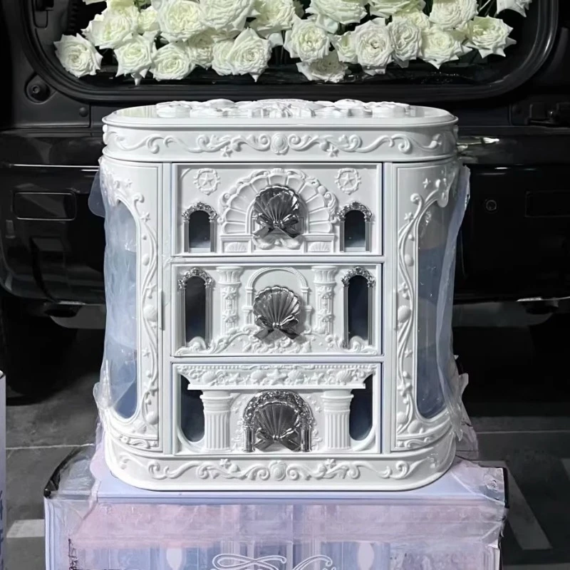 Storage box, garden sweetheart, bear tabletop jewelry, empty box, showcase, baby house, princess style, high-end