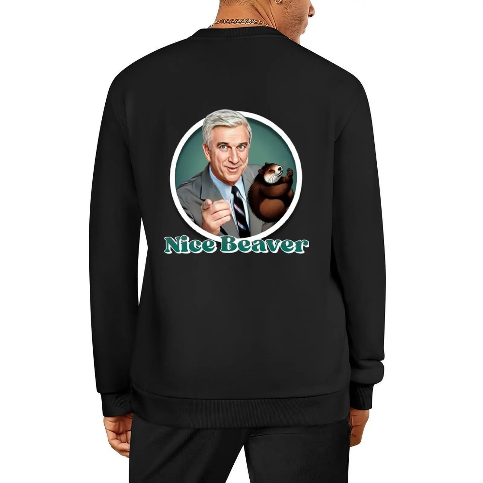 

The Naked Gun - Nice Beaver Pullover blouse korean style clothes anime clothing men's autumn clothes hooded sweatshirts
