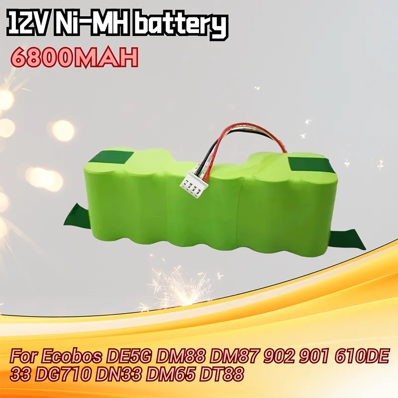 Battery Ecovacs Deebot DE33 DE35 DE55 DE5G DD35 DM87 DM88 DG710 DG716 12V 6800mAh robot aspirapolvere battery pack