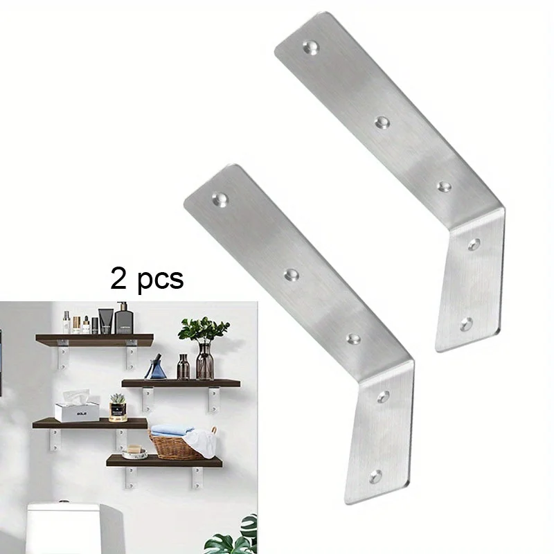 

2pcs 90 Degree Folding Angle Bracket Heavy-Duty Support Wall-Mounted Table Shelf Bracket Furniture Accessories