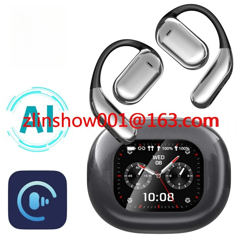 2025 YYK-Q16 Pro Ear Hook Sports Touch Screen Earphones AI Translation Wireless Earbuds