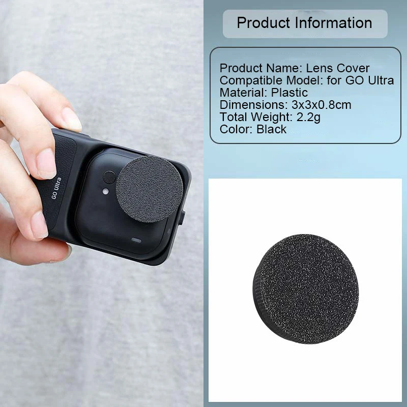Lens Protector for Insta360 Go Ultra PLA+ Lens Cap Anti-Scratch Protective Cover for Go Ultra Camera Accessories Plastic