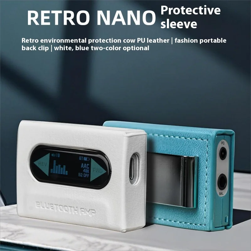 FiiO Snow Sky SK-RETRO NANO Player MP3 Protective Case Retro Environmentally Friendly Cowhide PU Leather Custom RETRO NANO Case