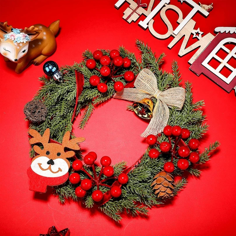 

10/15pcs Artificial Plants Cheap Christmas Tree Pine Needles New Year Car Decor Home Outdoor Garden Scrapbook Diy Gift Candy Box