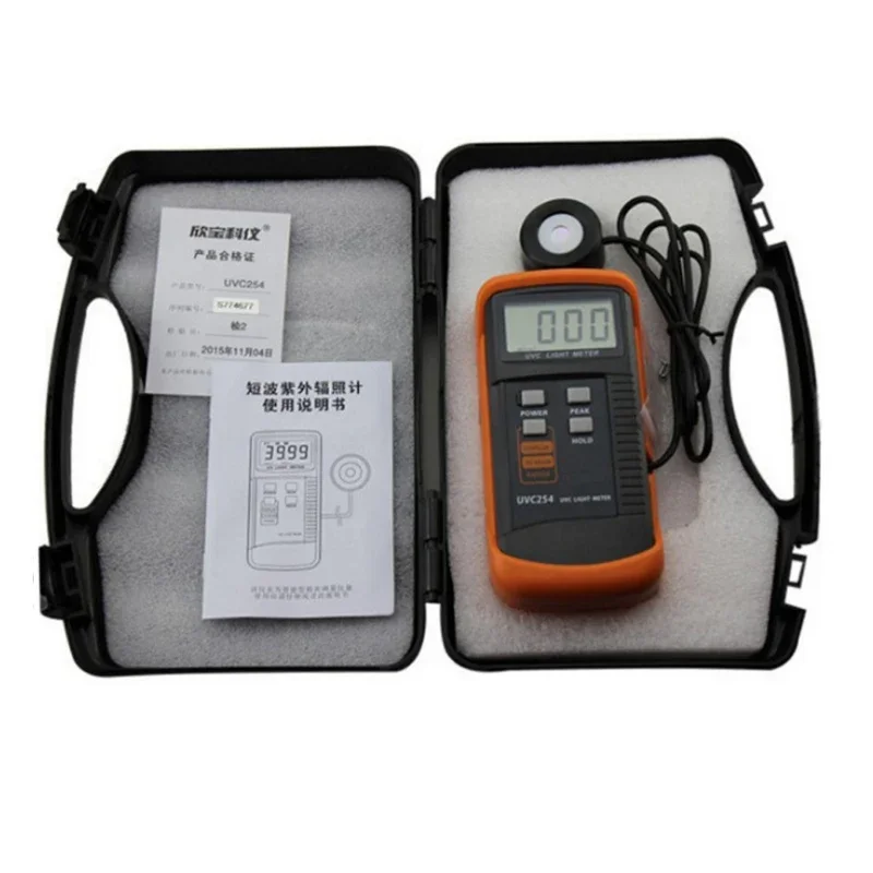 UVC 254 UVC Light Meter UV Radiometer Tester 248nm~262nm
