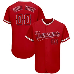 High Quality Custom Baseball Shirts Printed Baseball Jerseys College League Outdoor Softball Training Shirts for Men/Women/Kids