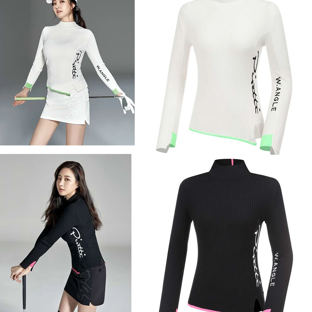 women's-golf-long-sve-knitted-top-elastic-slim-fit-sportswear-casual-faionable-online-and-offline-full-breaktough