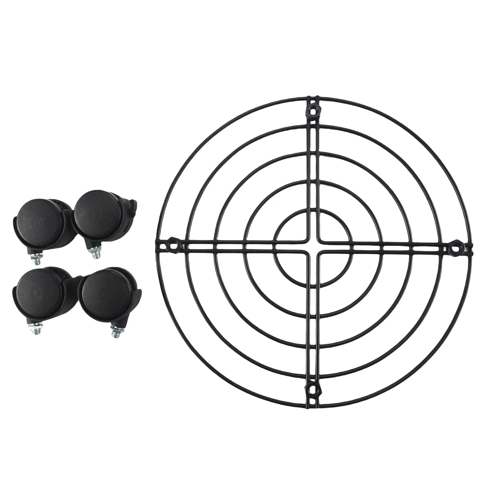 ABQR Metal Plant Flower Pot Stand Trolley on Wheels Indoor Outdoor Home Garden tools