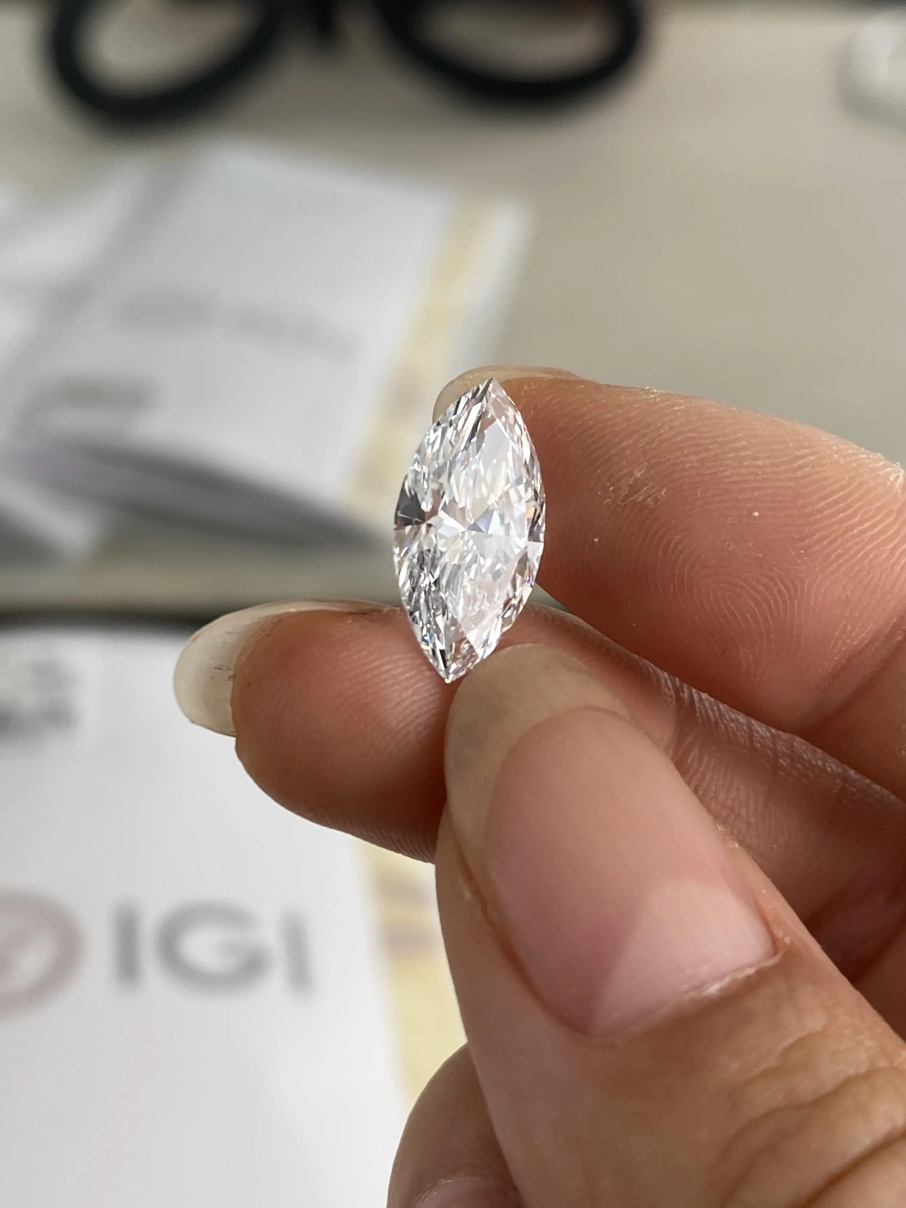 Anster Jewelry Lab Grown Diamond 1ct Marquise Cut D-E VVS1-2 IGI Certified Loose Diamond DIY Jewelry For Ring Wholesale Price