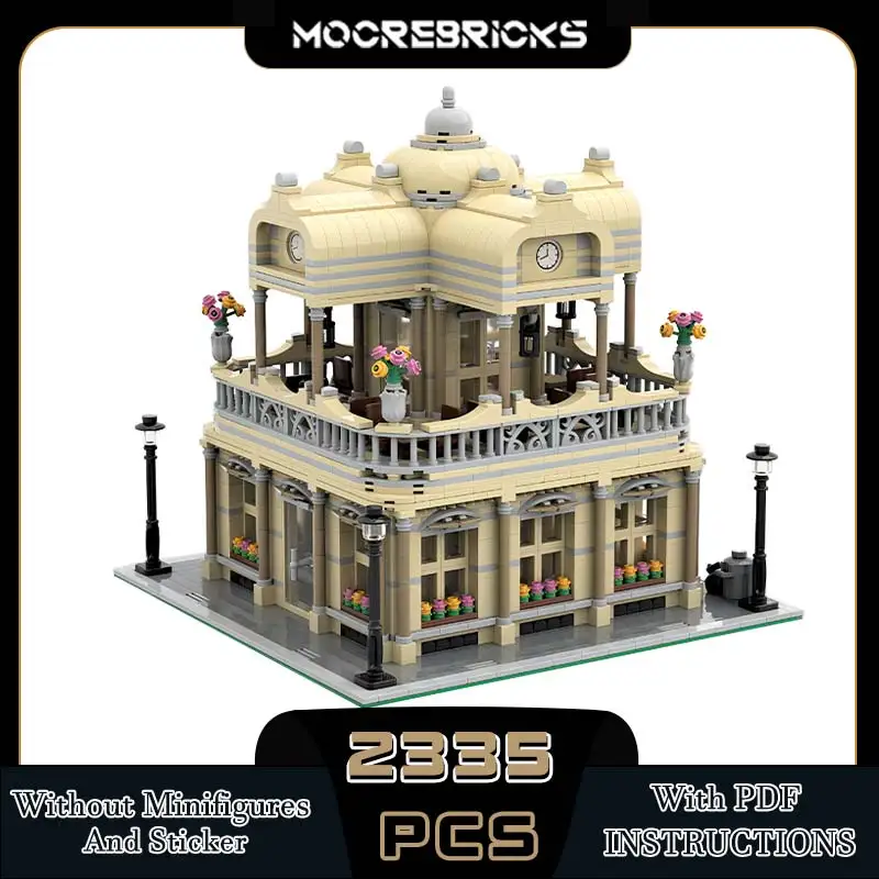 

MOC-115345 City Street View Modular N. IV Medieval Architecture Technology Building Blocks Model Kid's Bricks Toys Xmas Gifts