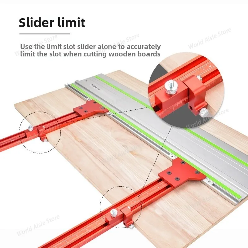 1 Pcs Woodworking Track Parallel Track Electric Circular Saw Cutting Board Positioning Opening Board Auxiliary Compatible Track