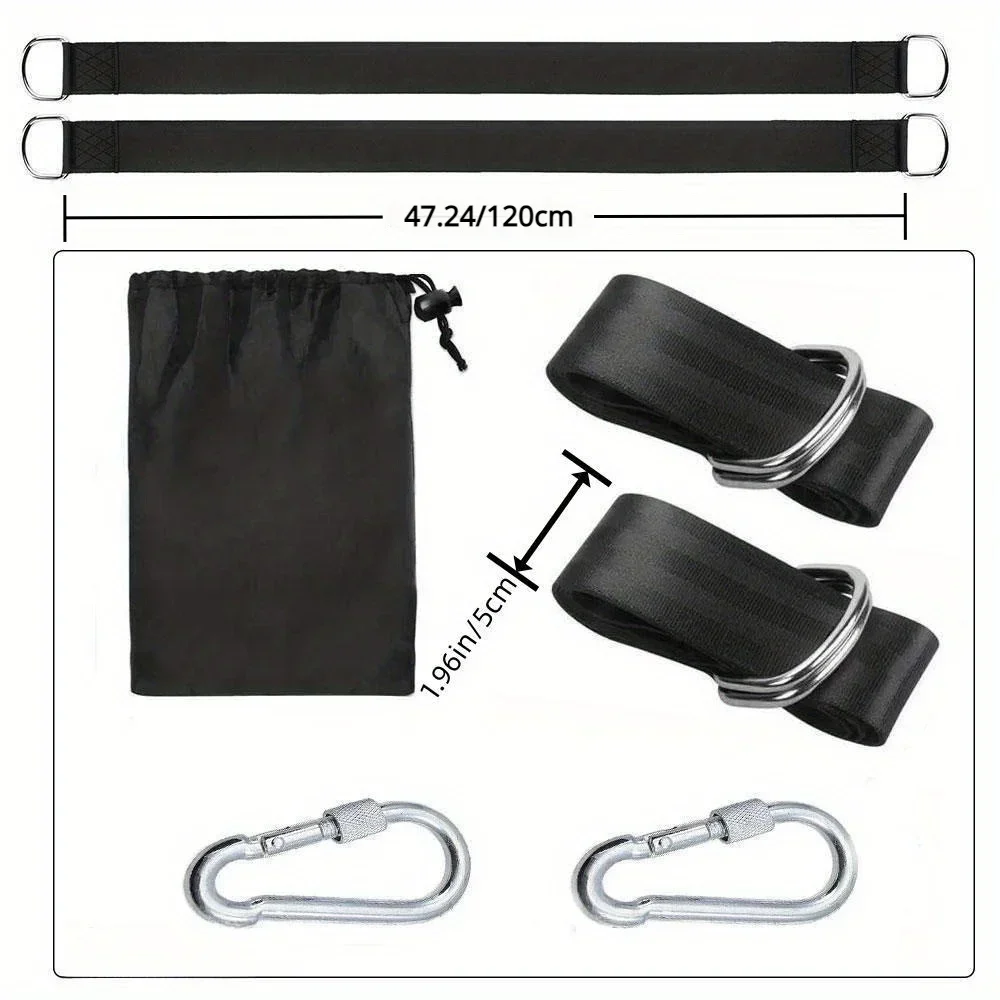 Outdoor Swing Hammock With Safety Belt, Portable Bag, Durable Swing Strap Kit, Suitable For All Types Of Swing Accessories