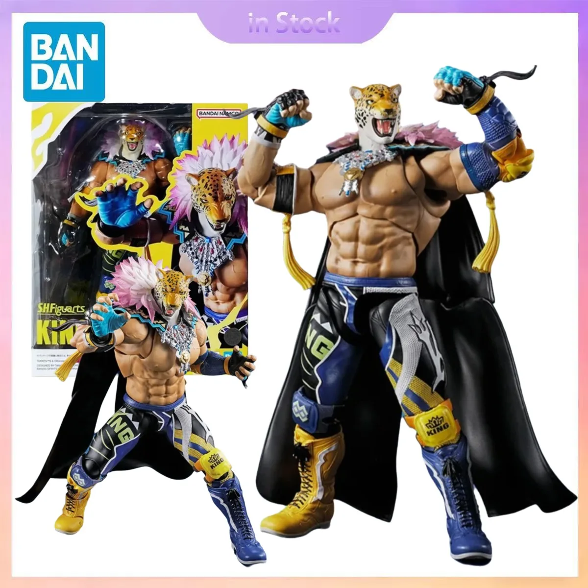 

Original Bandai Genuine In Stock SHF King Tekken 8 Anime Collection Action Figure Model Kits Gift for Boy Genuine Anime Model