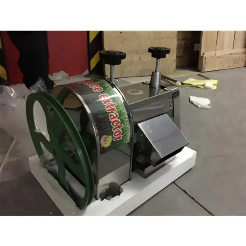 

Commercial New Condition Stainless Steel Manual Birui Bearing Sugar Cane Juicer Machine For Restaurant Use-Fruit Juice Extractor