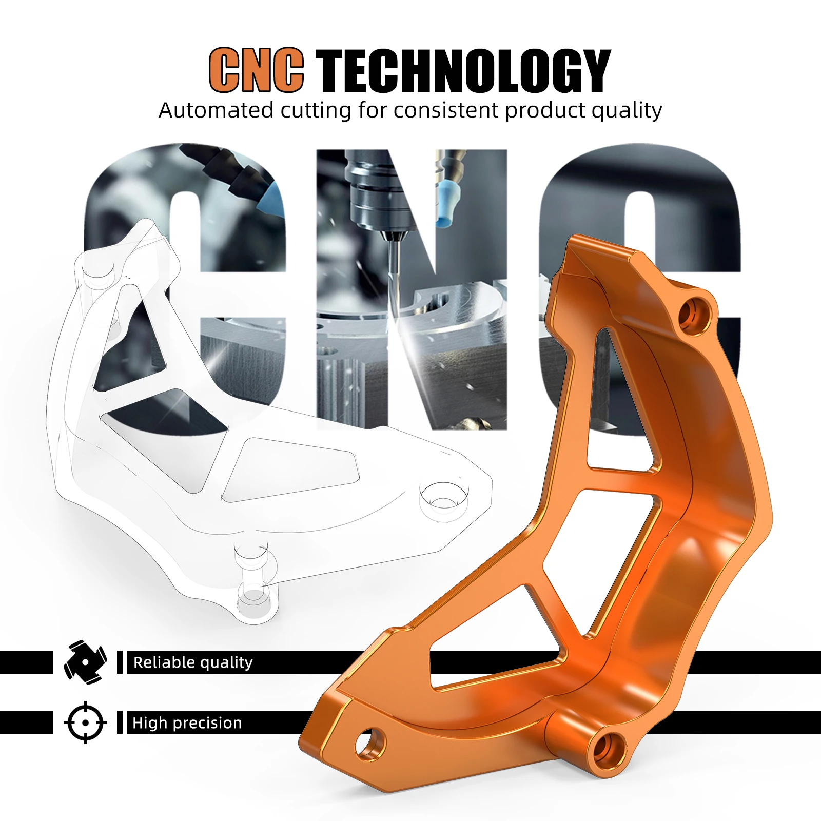 NICECNC For KTM 790 890 Duke Adventure /S/R 2018-2023 Sprocket Chain Guard Cover Sensor Cover For Husqvarna NORDEN 901 2022-2023 - Image 4