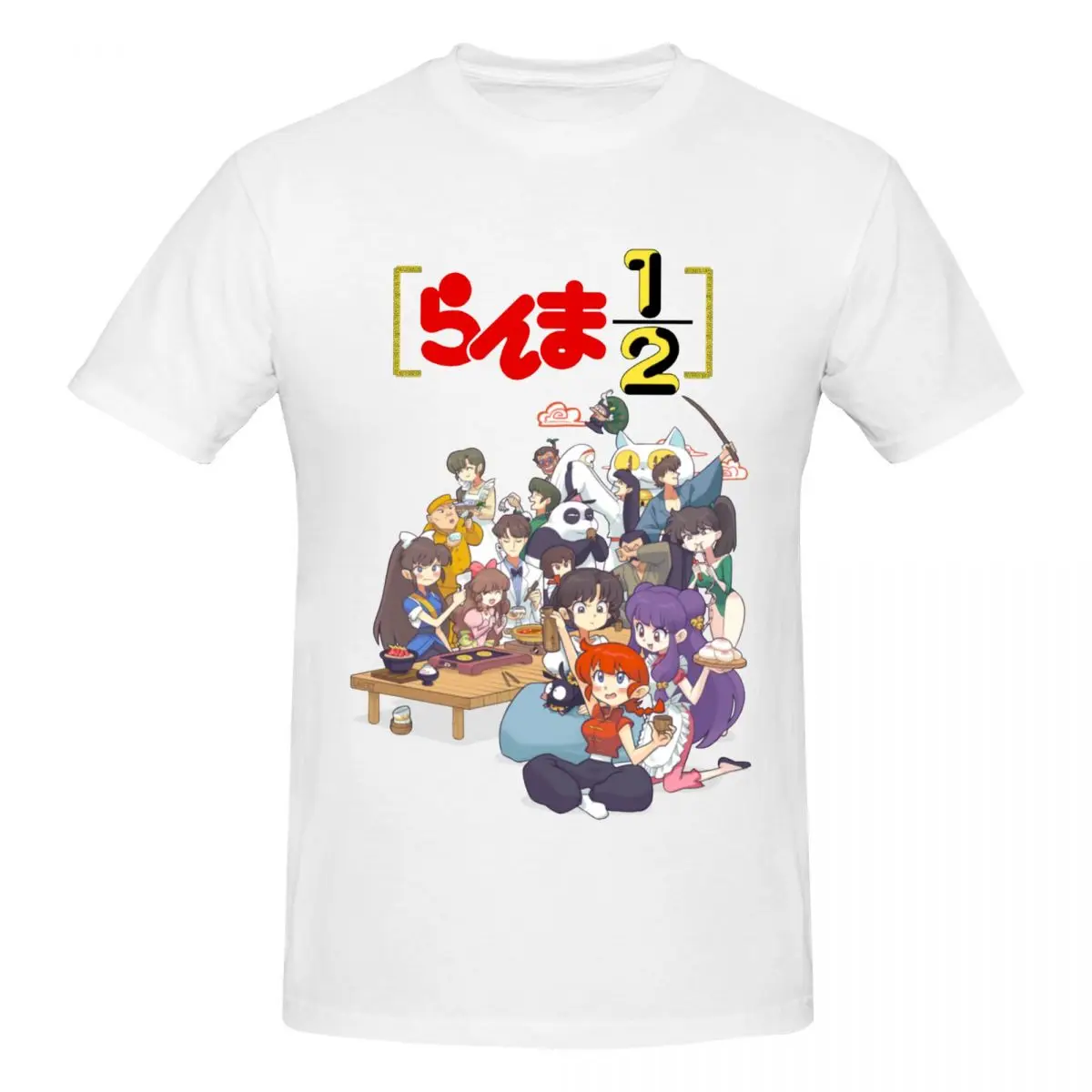 Ranma 1 2 Anime Ranma And Friends T Shirts Graphic Y2K Pops Cotton Men Women T-Shirt Clothing