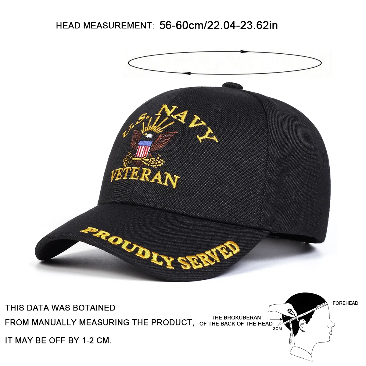 Unisex U.S. NAVY Letter Embroider Baseball Caps Spring Autumn Outdoor Adjustable Casual Hats Sunscreen Hat Sports Cap