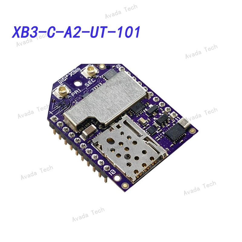 XB3-C-A2-UT-101 Digital XBee3 Cellular Smart Module, LTE-M/NB IoT (U-blox), AT&T SIM Inserted