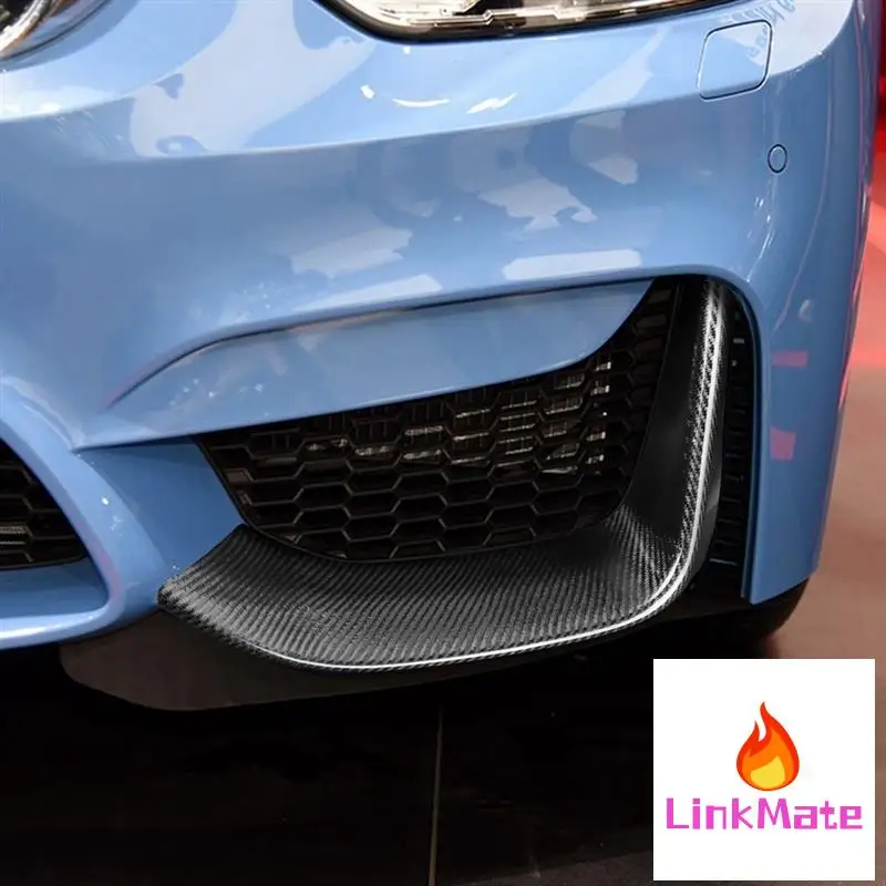 

Real Carbon Fiber Front Bumper Corner Air Intake Decorative Front Wing Apron Front Splitter Spoiler For BMW M3 F80