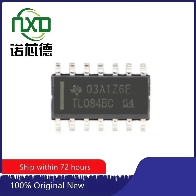 

10 шт./лот, 100% новый TL084BCDR SOP14, чип линейного усилителя, электронные компоненты