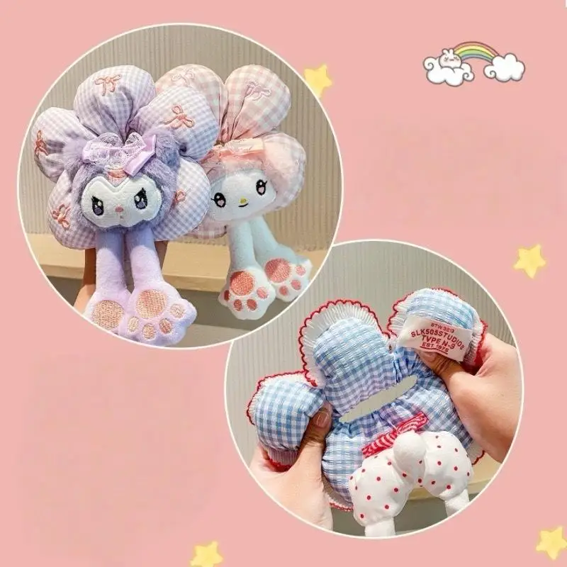 

Большая повязка на голову Sanrio с рисунком головы HelloKitty, милая повязка для волос для женщин и девочек, повязка на голову, милый аксессуар для волос