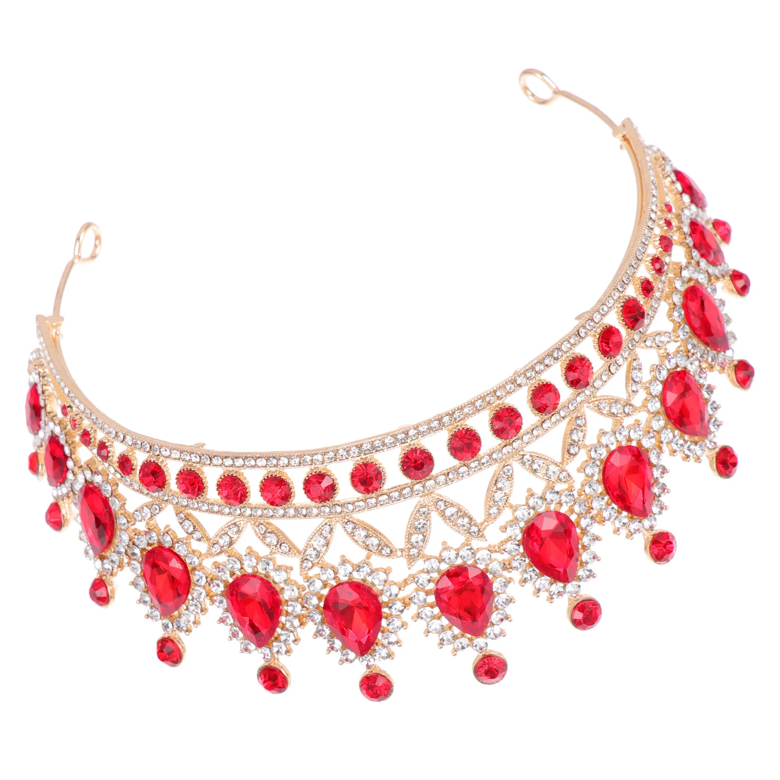 

Clothing Water Drop Diamond Princess Crown Bridesmaid Gems Loose Zircon Alloy Material Wedding Jewelry Bridal