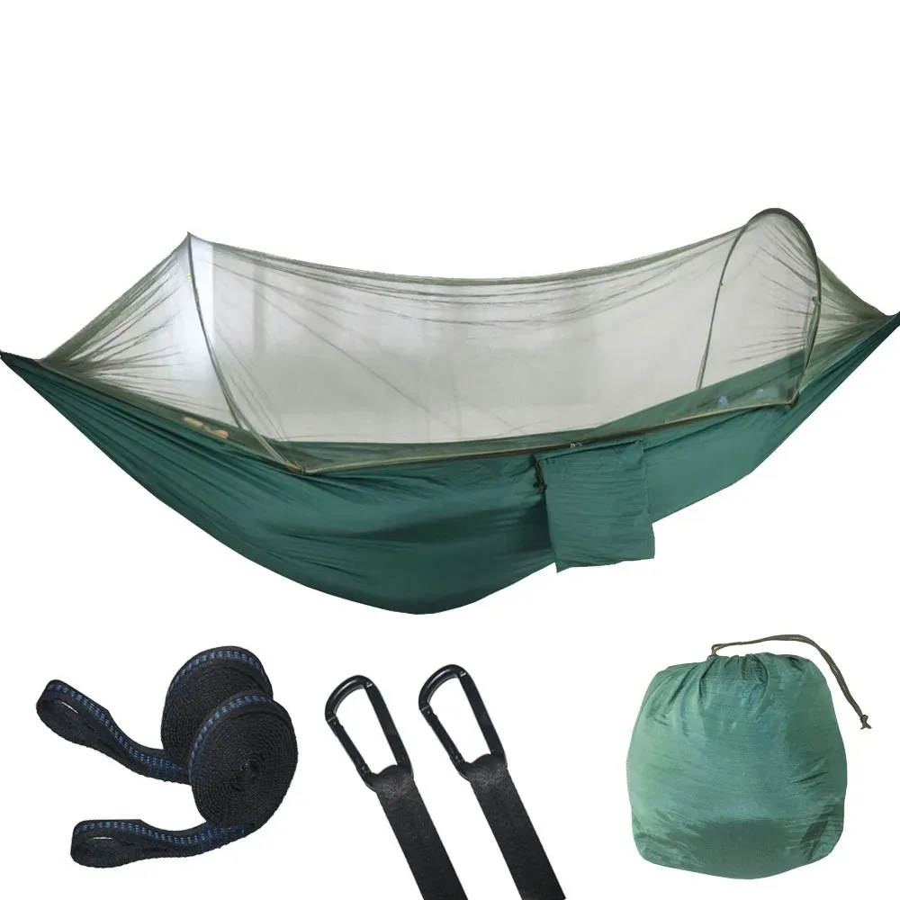 Waterproof Breathable Camping Hammock Tent with Mosquito Net Rain Cover Quick Setup Heavy Duty for Backpacking Beach Travel