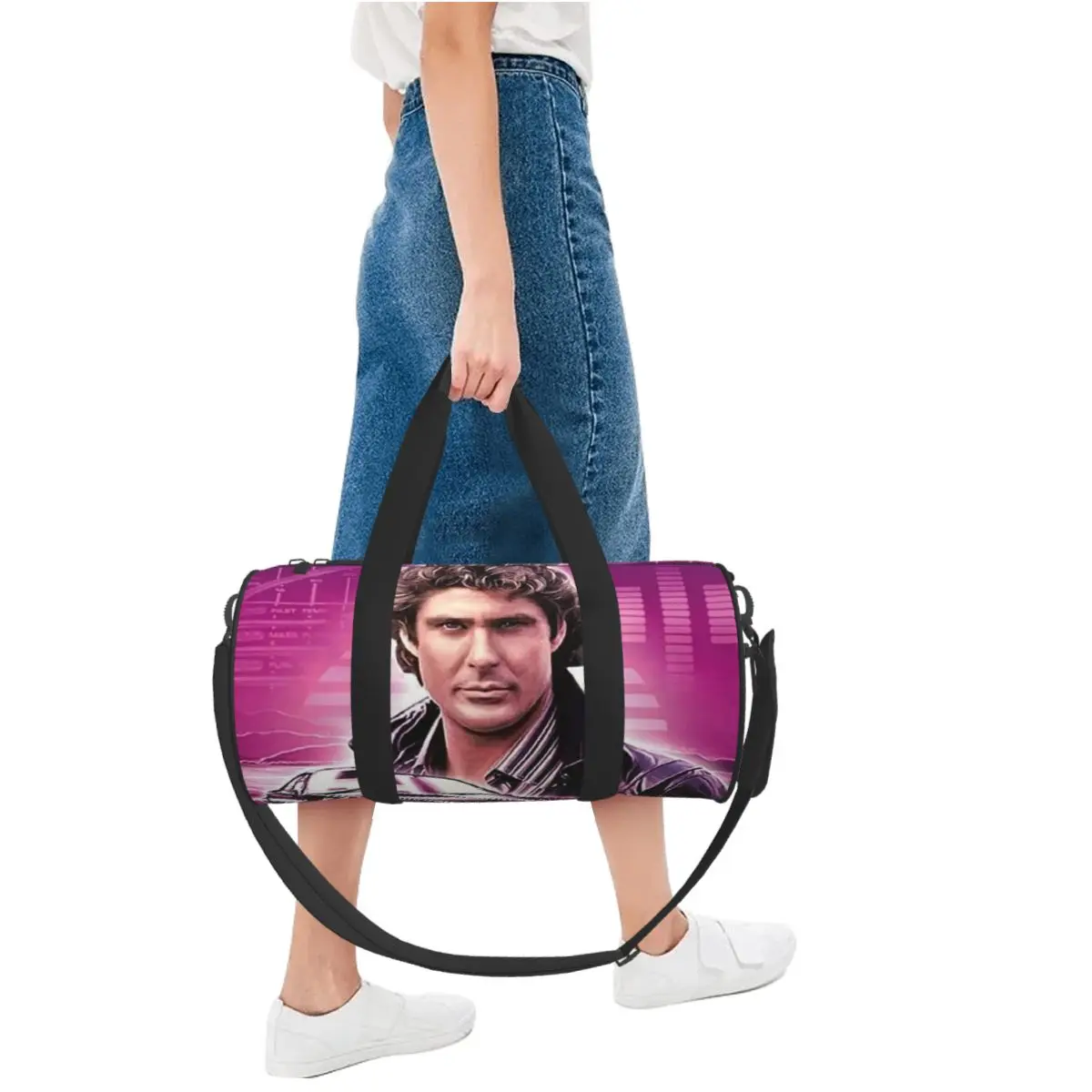 Knight Rider Action Tv Series Large Duffle Gym Bag Multi-Functional Duffle Travel Bags Handbags Fitness bag