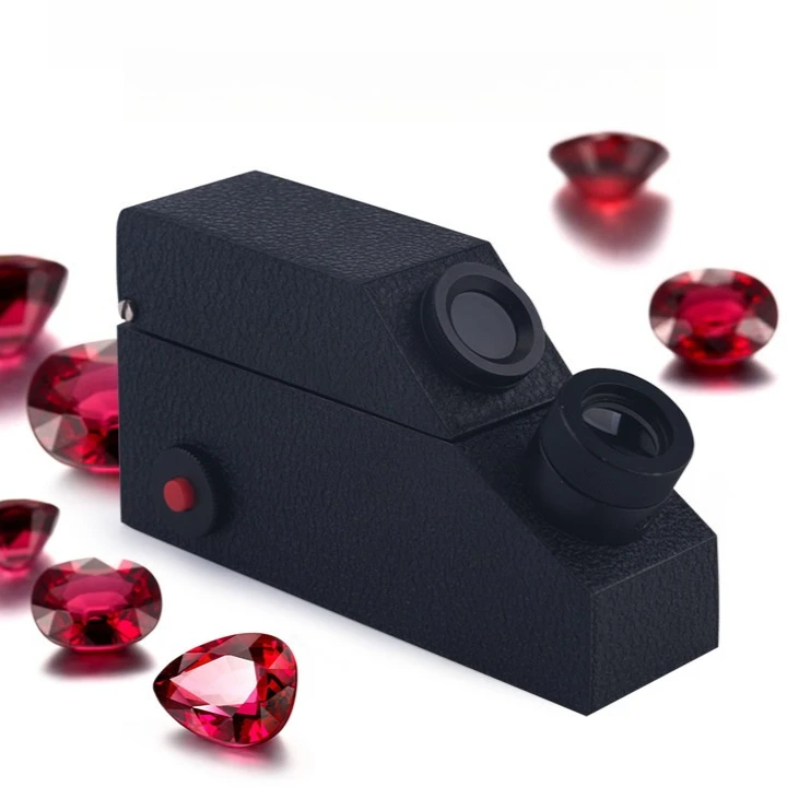 Gemstone Refractometer, Jewelry, Jade, and Gemstone Refractive Index with Built-in Light Source and Refractive Oil