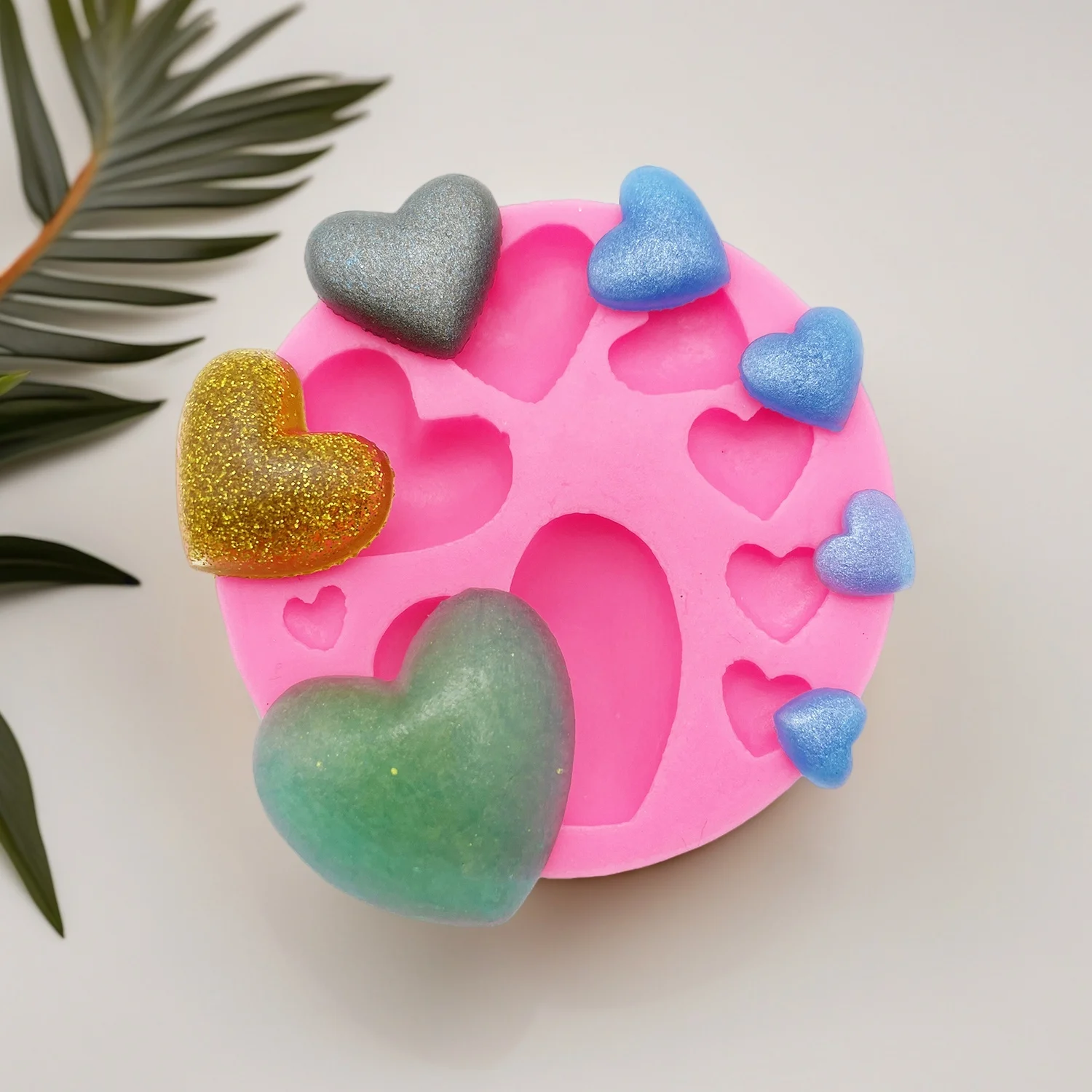 Baking Mold Heart-shaped Chocolate Sugar Silicone Molds Fondant Sugarcraft Clay DIY Cakes Dessert
